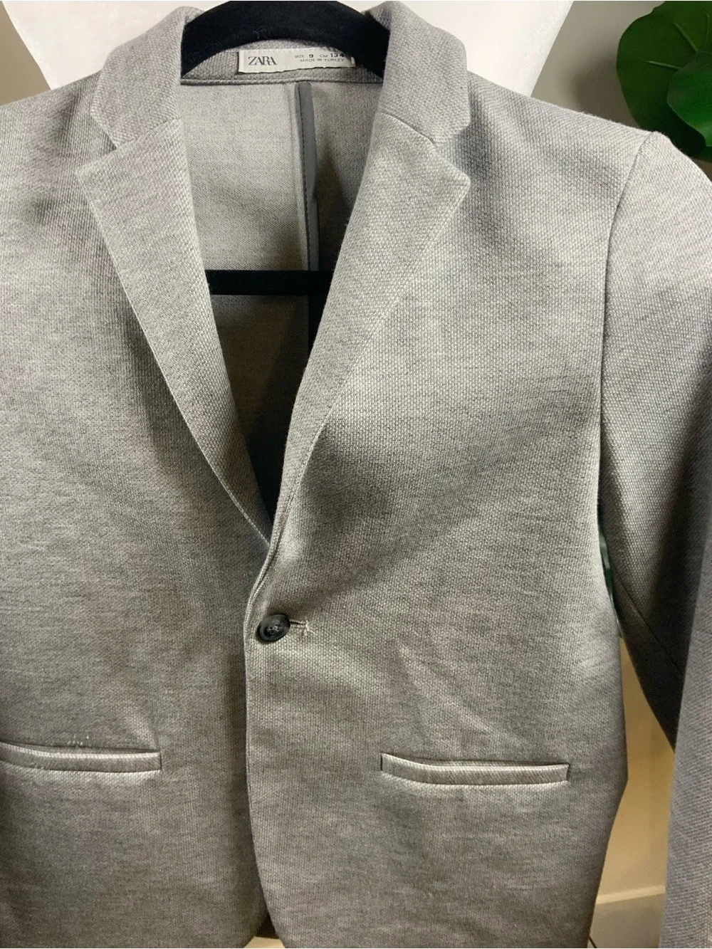 Zara kids  Gray Single-Button Blazer